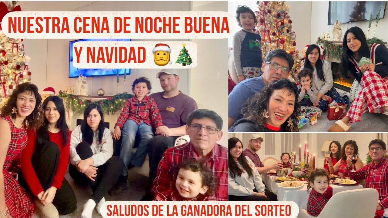 NUESTRA CENA NAVIDEÑA 🎄🎅Y NAVIDAD 🎄2025 SALUDOS DE LA GANADORA DEL SORTEO INTERNACIONAL.