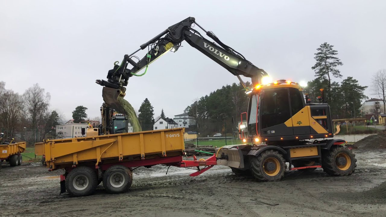 Köp Hjulgrävmaskin Volvo EWR150E med dumperkärra på Klaravik