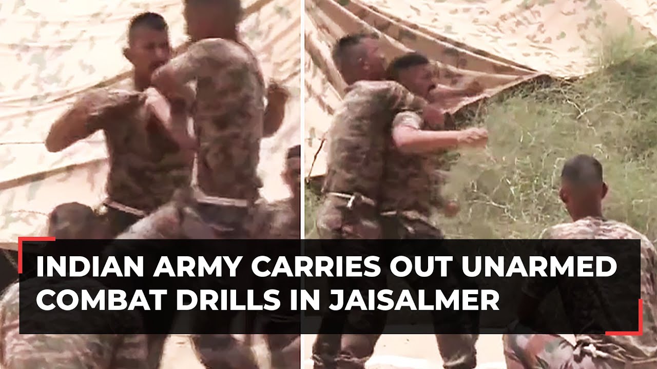 Rajasthan: Indian Army carries out unarmed combat drills in Jaisalmer