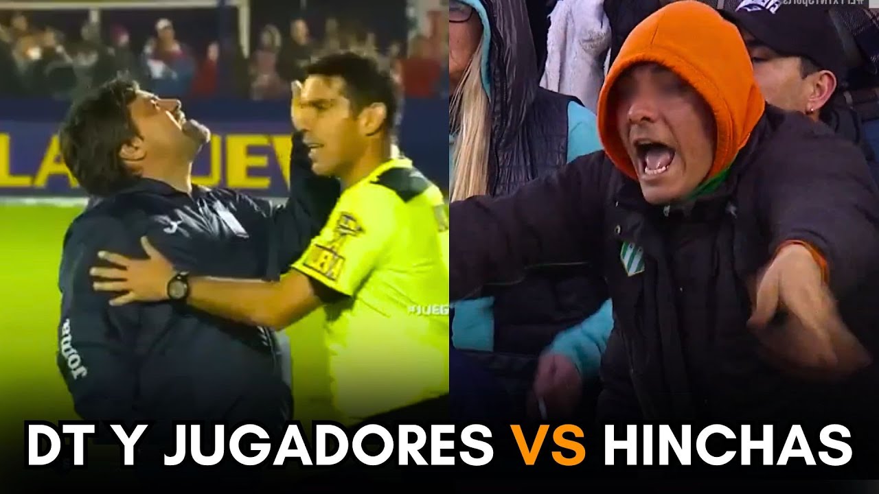HINCHAS vs JUGADORES Y DT en el FUTBOL ARGENTINO