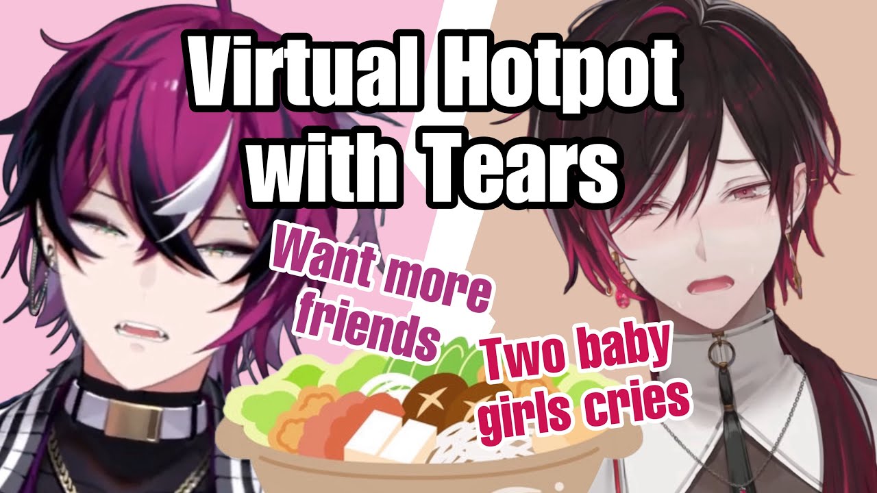 【彩虹社NIJISANJI EN】Doppio and Ver had a virtual hotpot on Christmas with tears