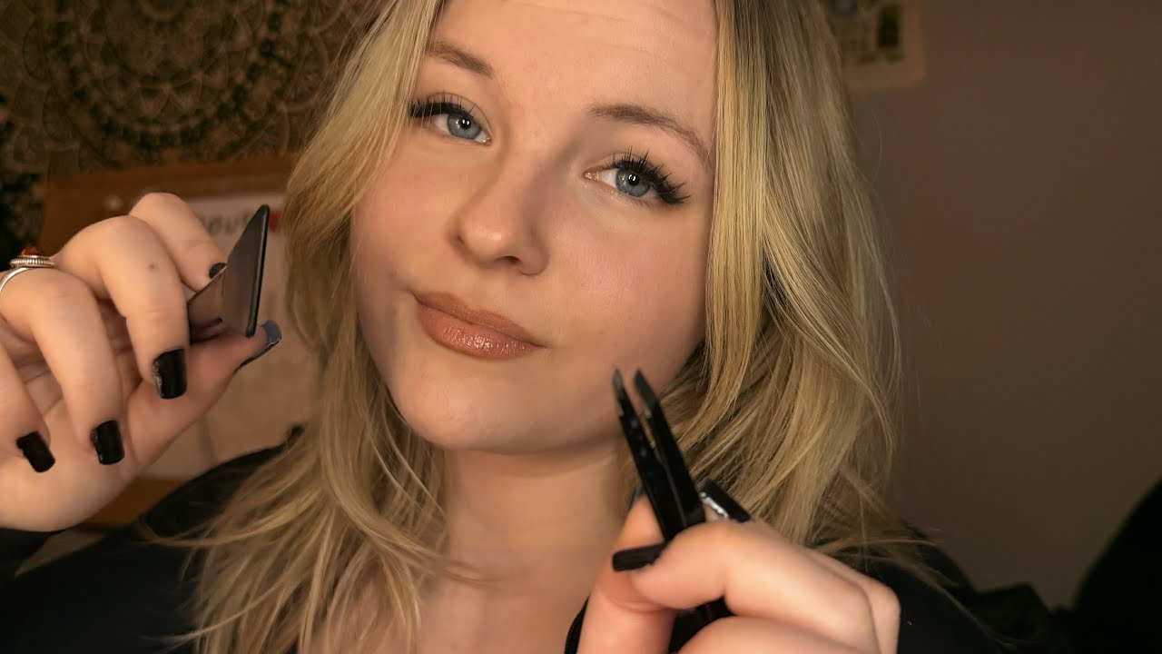 Personal Care ASMR ✨ Soft Spoken, Plucking & Close-Up Attention