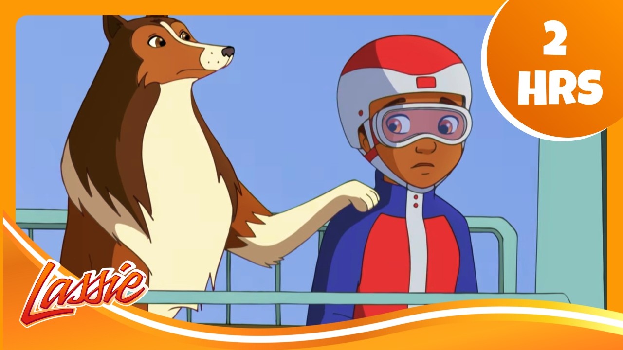 🌲 Skiing, Bobcats & Baby Condors | The New Adventures of Lassie | Cartoons For Kids