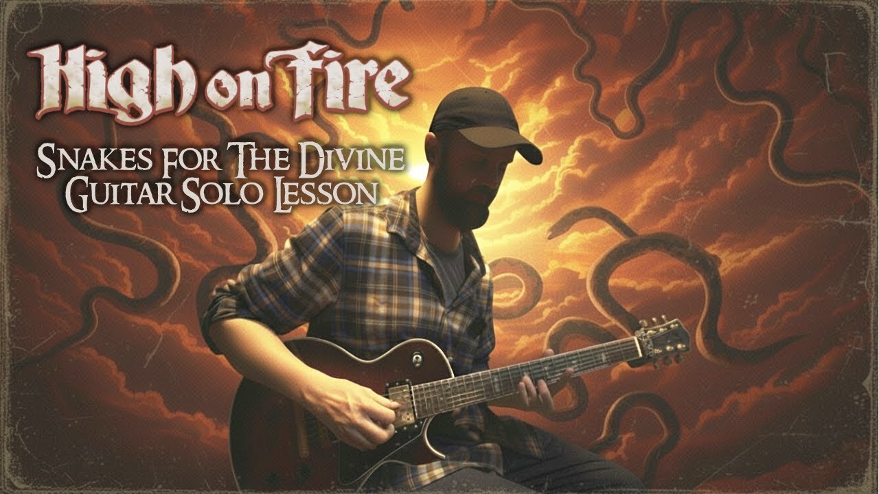 High On Fire - Snakes For The Divine (Guitar Solo Lesson) + Some of The Riffs