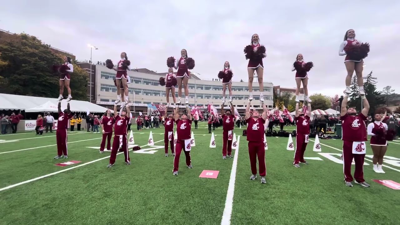 Cougville Pre Game Performance-WSU Cheer Hawaii @ WSU 2024