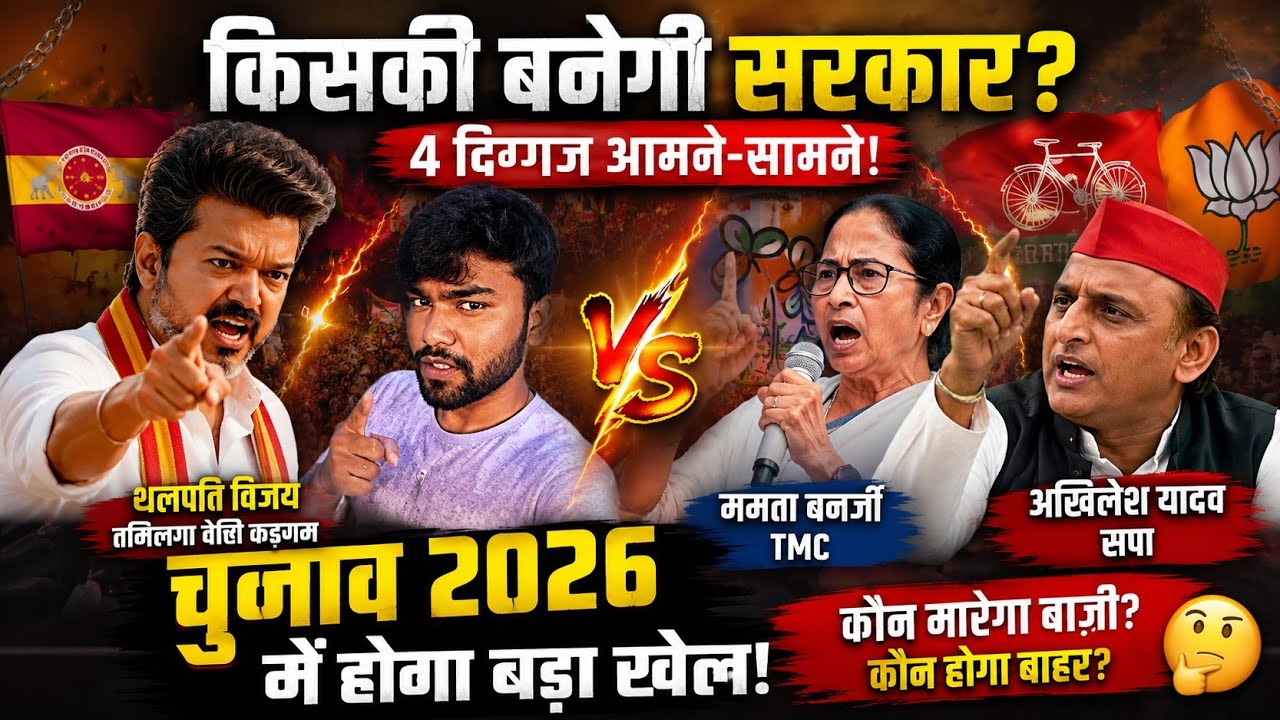 TVK Vs BJP Allience And TMC Mamta Resign Today