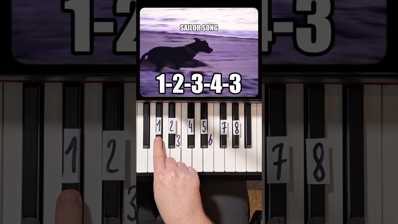 Sailor Song Piano Tutorial #shorts