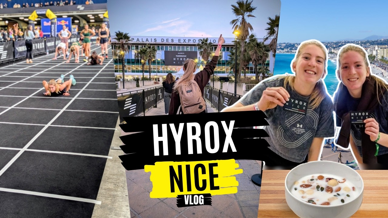 Mon PREMIER HYROX en solo (1h09) + Duo avec ma sœur (1h07) | VLOG Nice 🇫🇷
