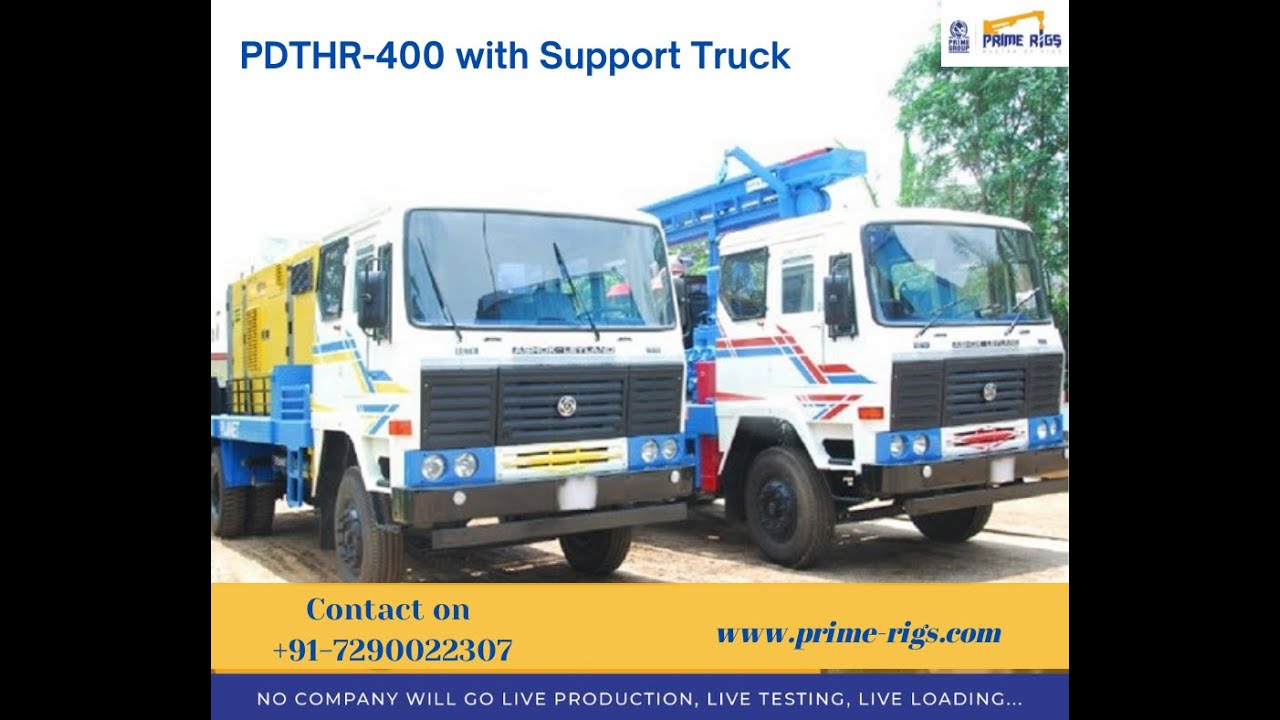 PDTHR 400-450 With Support Truck Mounted Water Well Drilling at Affordable Prices