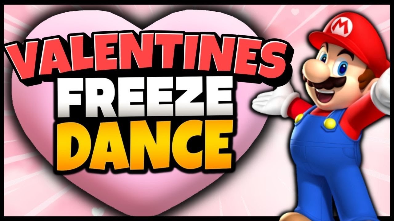 🩷 Valentines 🩷 Freeze Dance 🩷 Brain Break 🩷 Movement Break 🩷 Mario