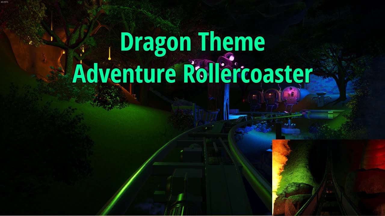 Dragon Theme Adventure Rollercoaster - Onride POV 🎢
