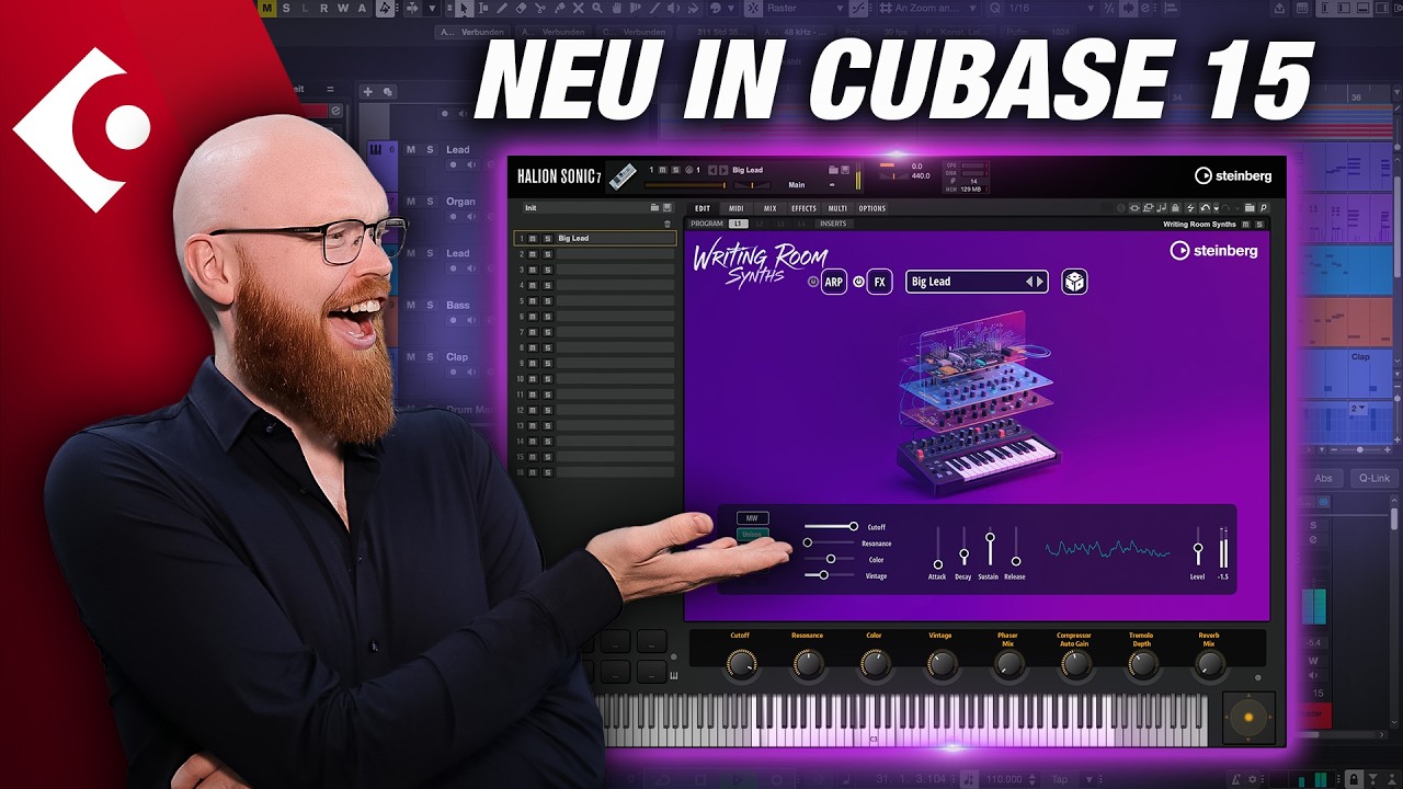 Retro Synthesizer in Cubase 15: Writing Room Synths