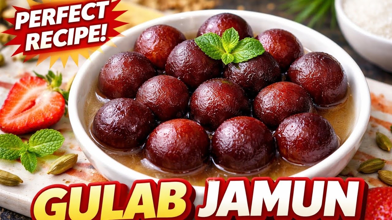 एकदम मुलायम और रसीले गुलाब जामुन | Gulab Jamun Itne Soft Ki Muh Me Pighal Jaye! 🤤