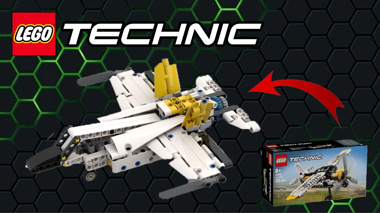 LEGO Technic 42198 Bush Plane | Jet Plane Alternate MOC Speed Build  #alternative  #lego  #plane  