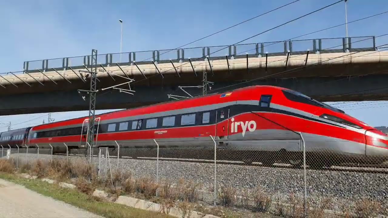 Trenspotter en el Baix Llobregat. Alta velocidad de Iryo, Ave Renfe, Ouigo, Avlo y un mercancías