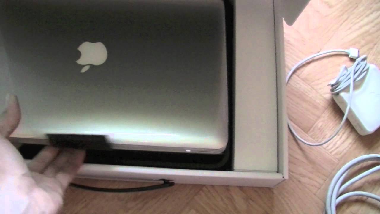 Déballage du Macbook Pro 13
