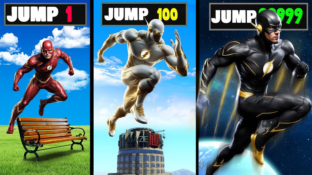 Every FLASH Jumps MULTIPLIES In GTA 5