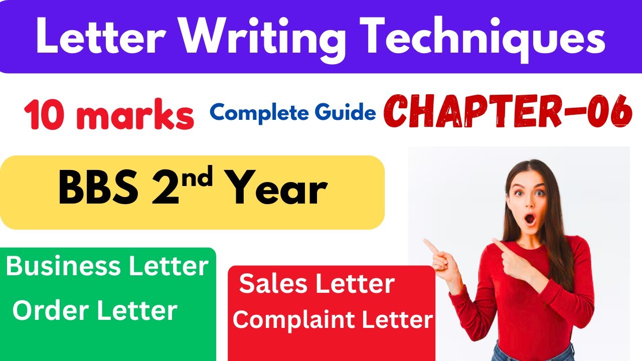 BBS 2nd Year Business Communication important chapter | Chapter 06 Letter Writing 10 Marks