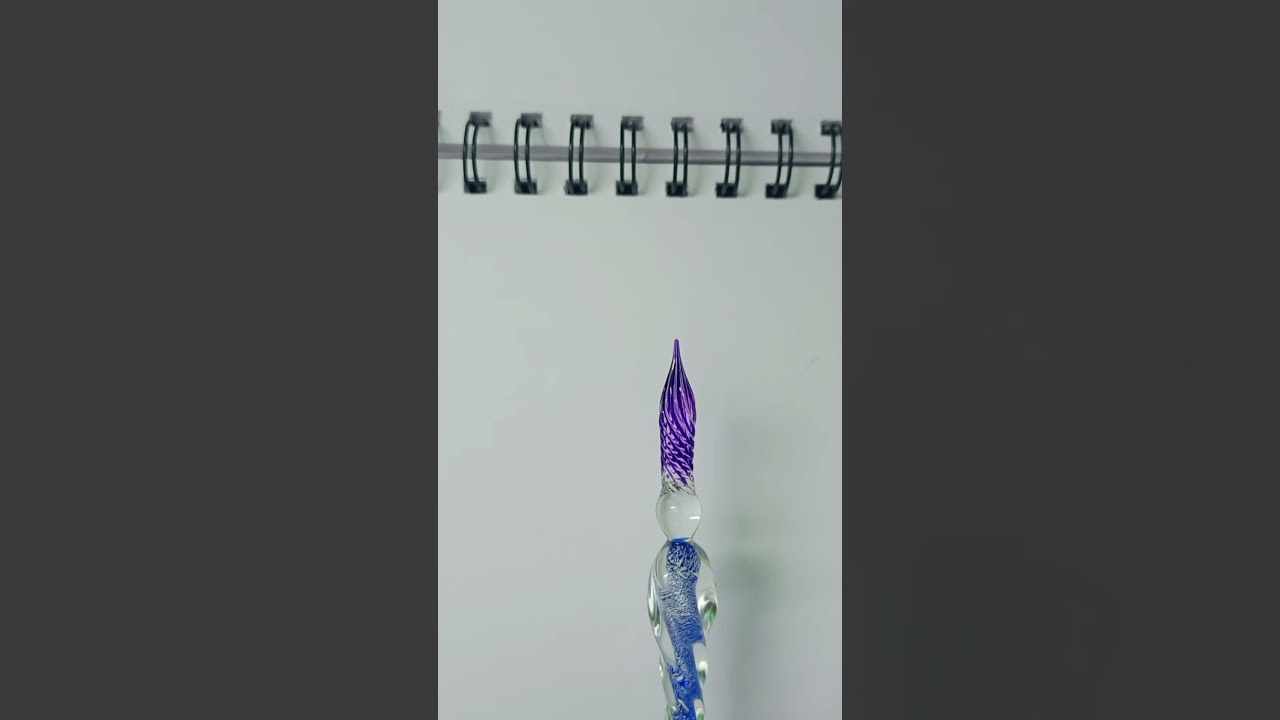 colors song with glass pen 😍 