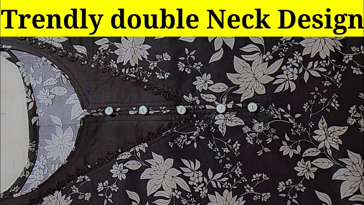 Latest Neck Design 2026 l Trendly Double Neck Design  | Pakistani Gala Design