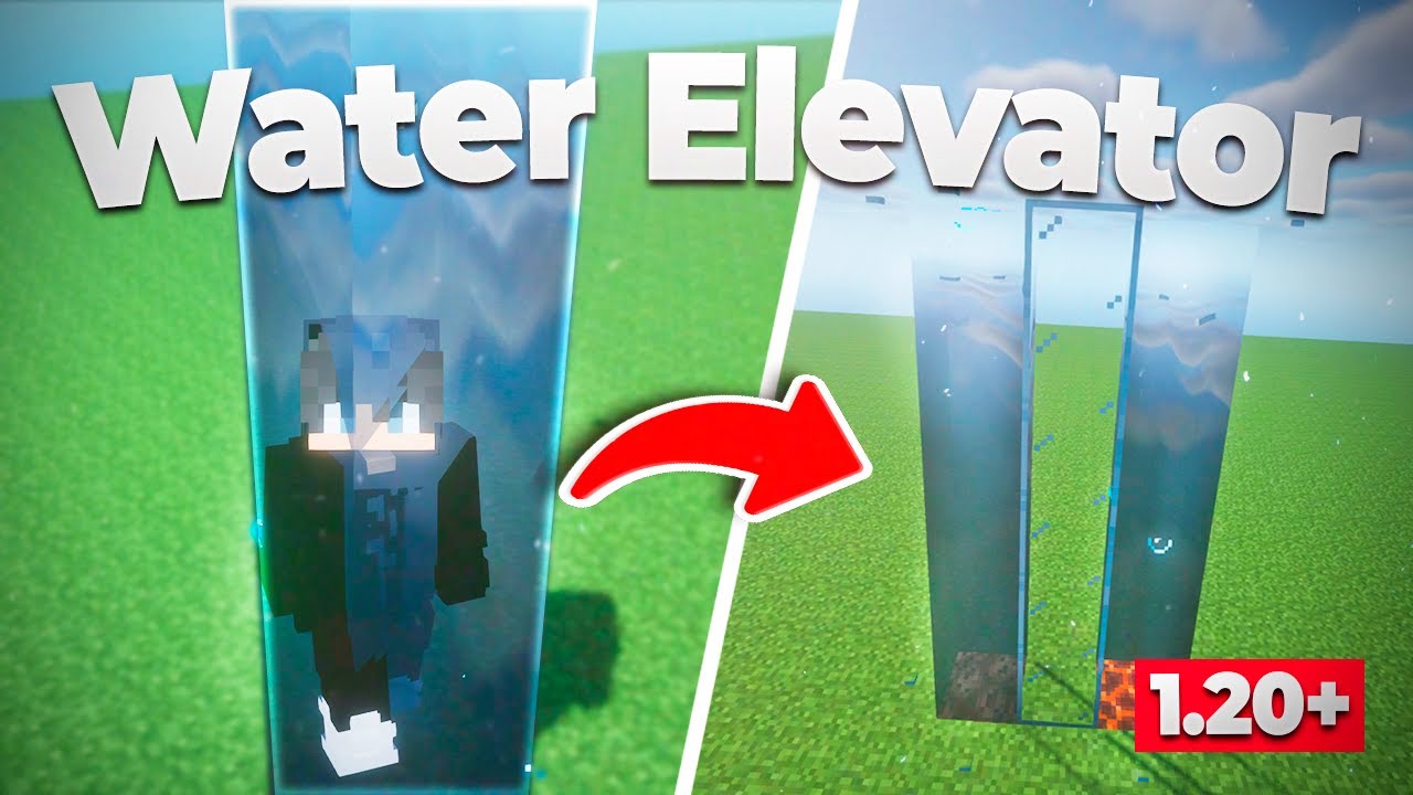 👉 How to Build a WATER ELEVATOR in Minecraft 1.20+ & 1.20.2 ✅ Make // Do &middot; Java | Bubble Column
