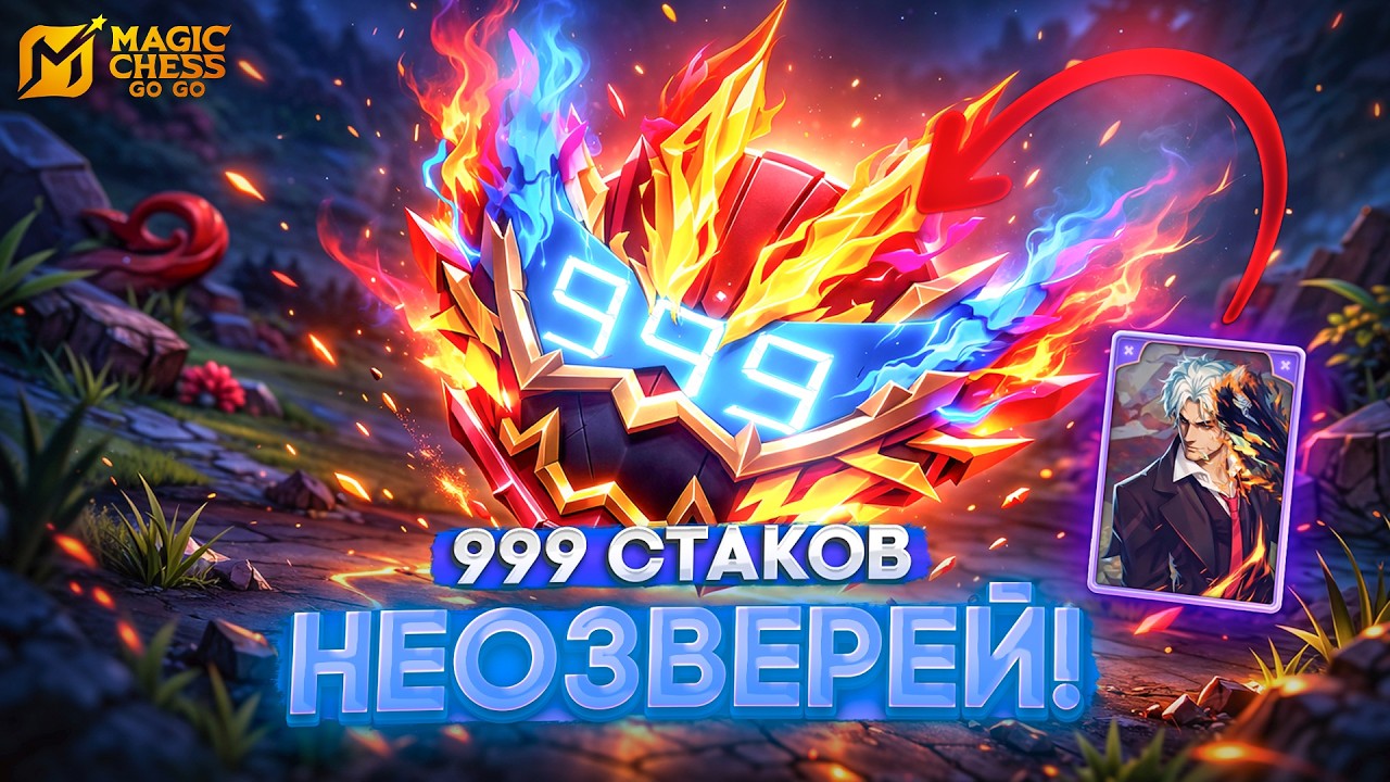 999 СТАКОВ НЕОЗВЕРЕЙ! MAGIC CHESS GO GO
