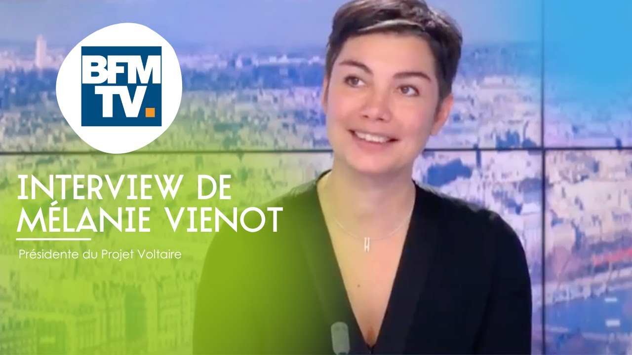 L'intervention de M&eacute;lanie Vi&eacute;not, pr&eacute;sidente du Projet Voltaire sur le plateau de BFM TV