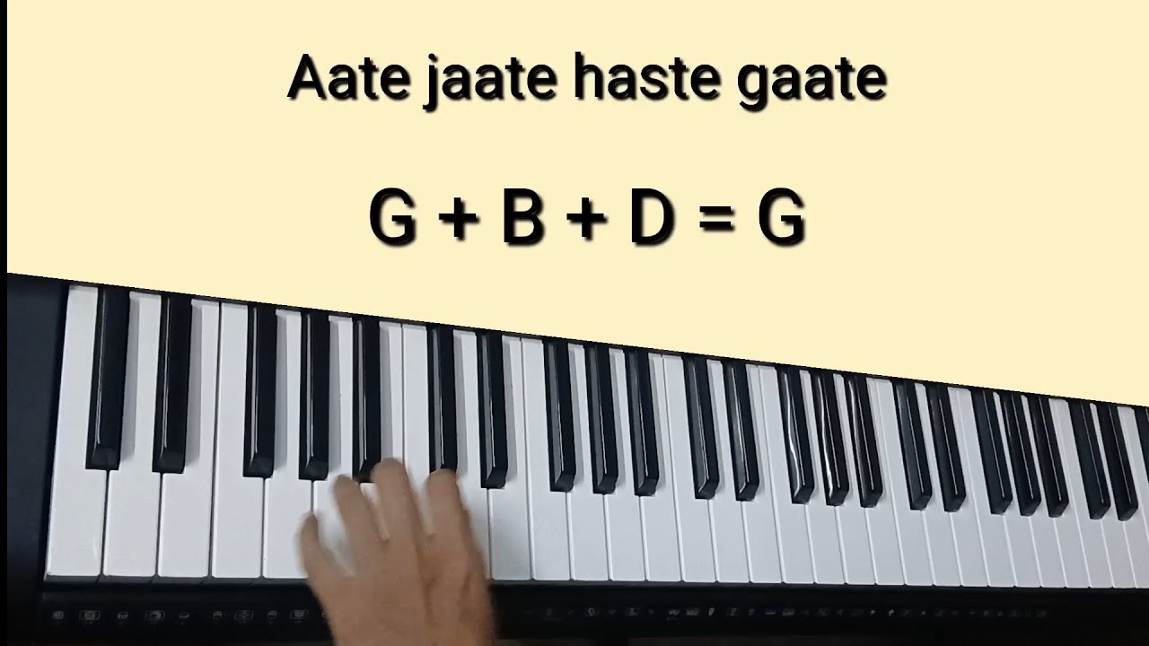 Aate Jaate Haste Gaate Tutorial(Chords+Melody) | Maine Pyar Kia | Keyboard