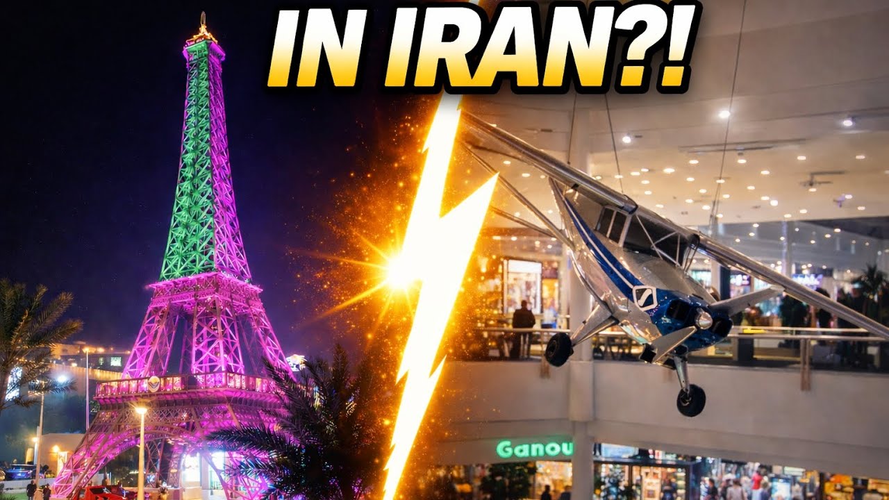 From Eiffel Tower to an Airplane Inside a Mall?! | Kish Island #KishIsland#IranTravel#CityWalk