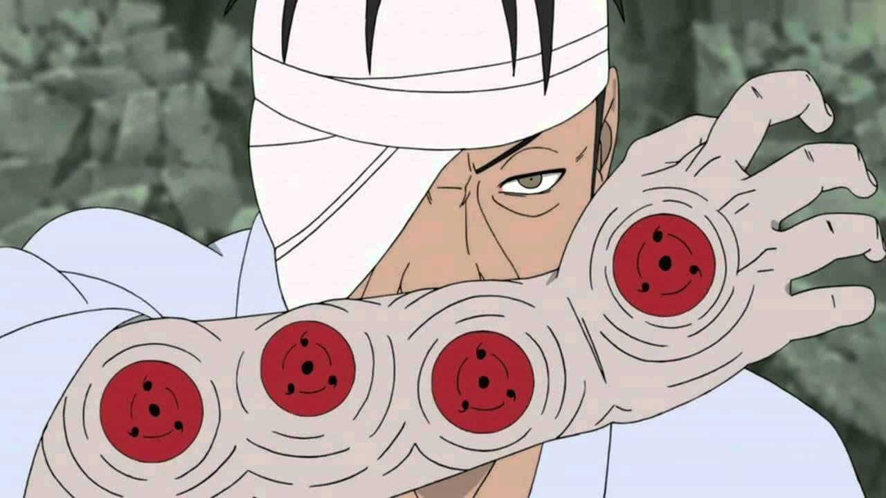 Danzou luta contra Sasuke e utiliza técnica Izanagi