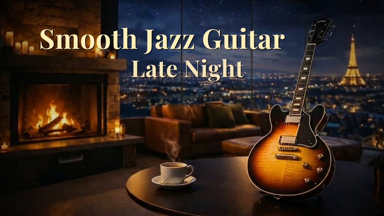 Smooth Jazz Guitar for Study & Work ☕ Relaxing Late Night Jazz Lounge (2 Hours)