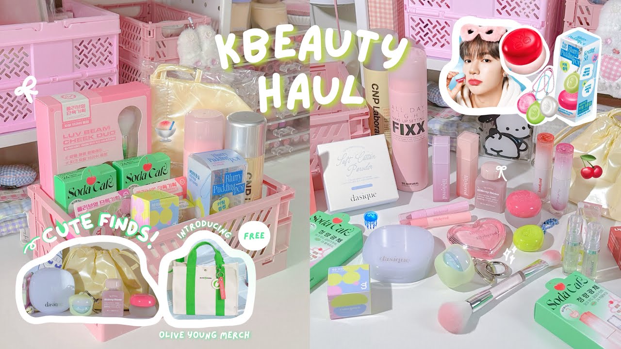 KBEAUTY HAUL 🍒💗 new releases from fwee, peripera, lilybyred, colorgram, dasique, etc. at Olive Young