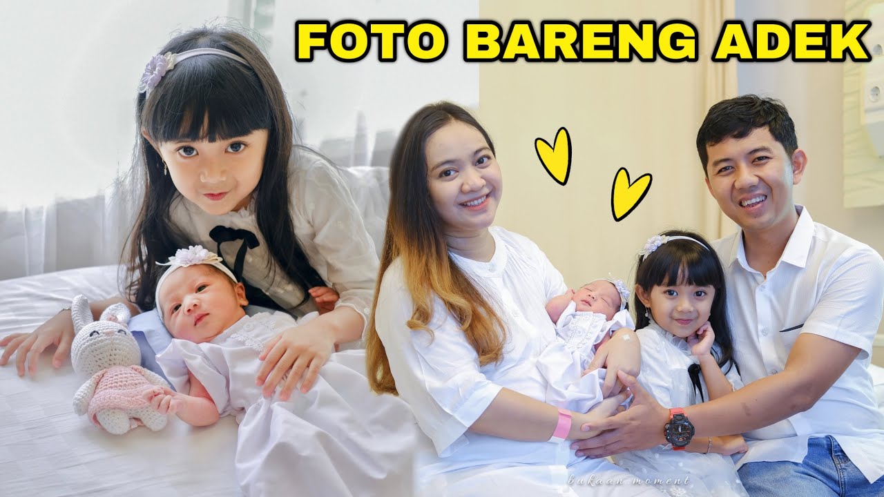 FOTO KELAHIRAN ADEK BARU SAMANTHA | MAMAH DAN ADEK SERBA PUTIH