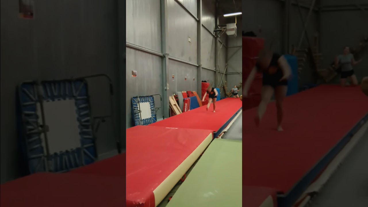 rondat hele schroef  💕💕 #love #gymgirl #gymnast #trampoline #acrobatics #airtrack