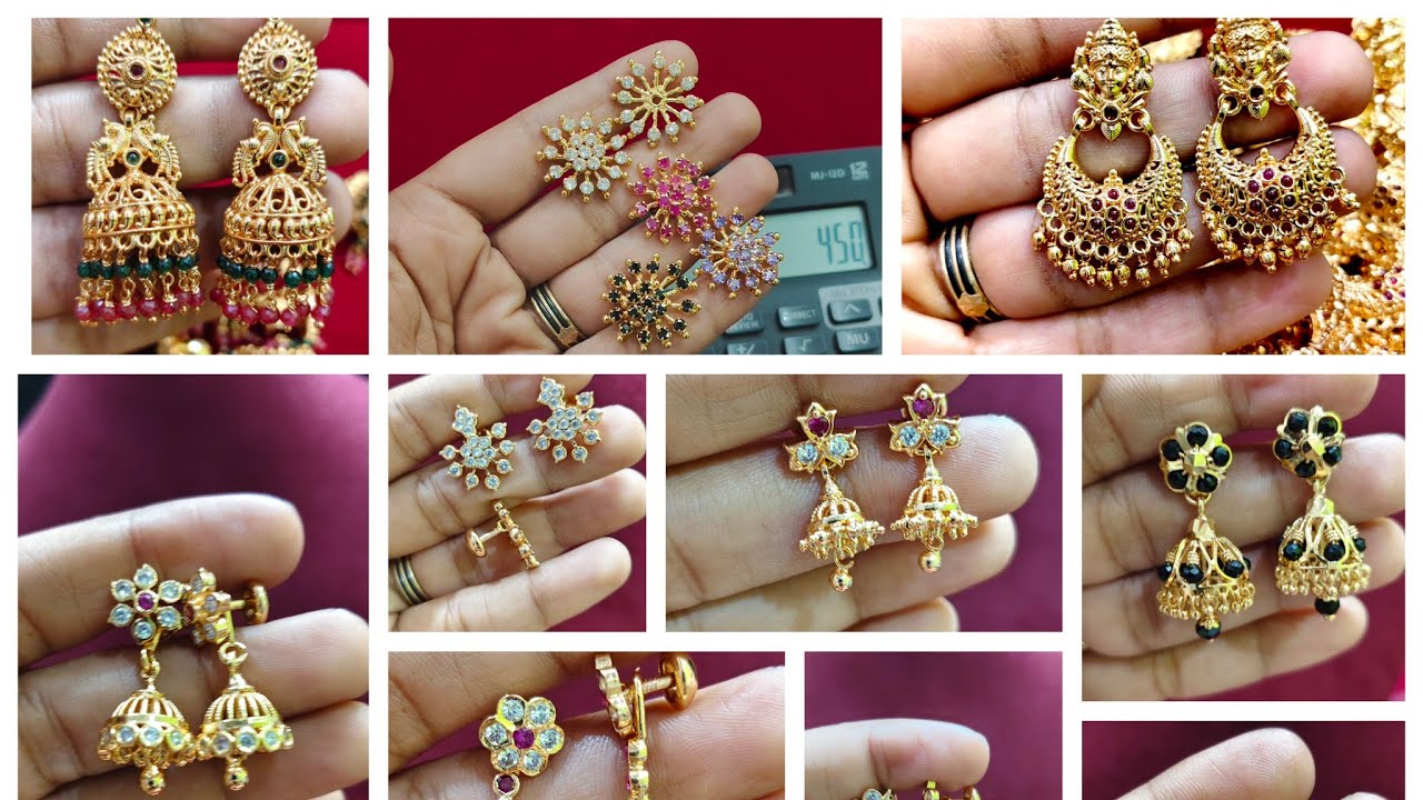 #పంచలోహం #earrings and #blackbeads #latest #collection #bookfast #whatsapp number 8332863783