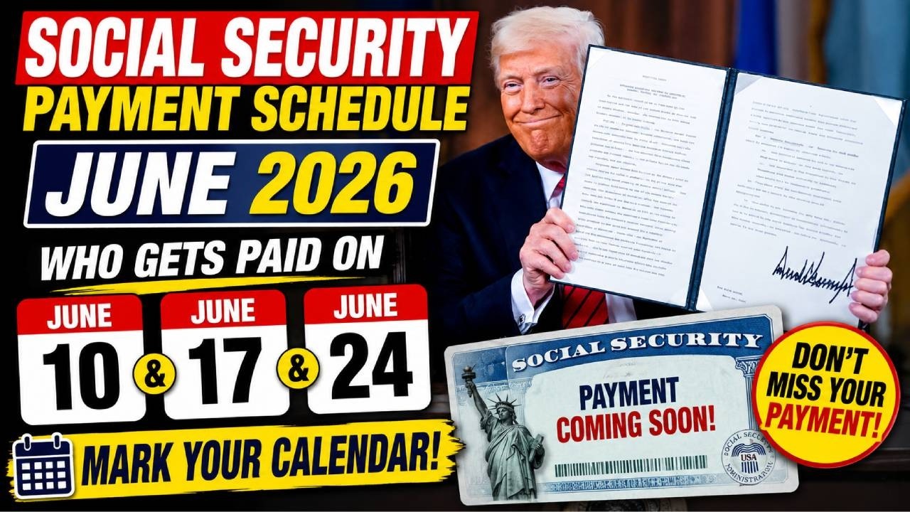 📅 ГРАФИК ВЫПЛАТ СОЦИАЛЬНОГО ОБЕСПЕЧЕНИЯ НА ИЮНЬ 2026 ГОДА &mdash; Кто получит выплаты 10, 17 и 24 июня!