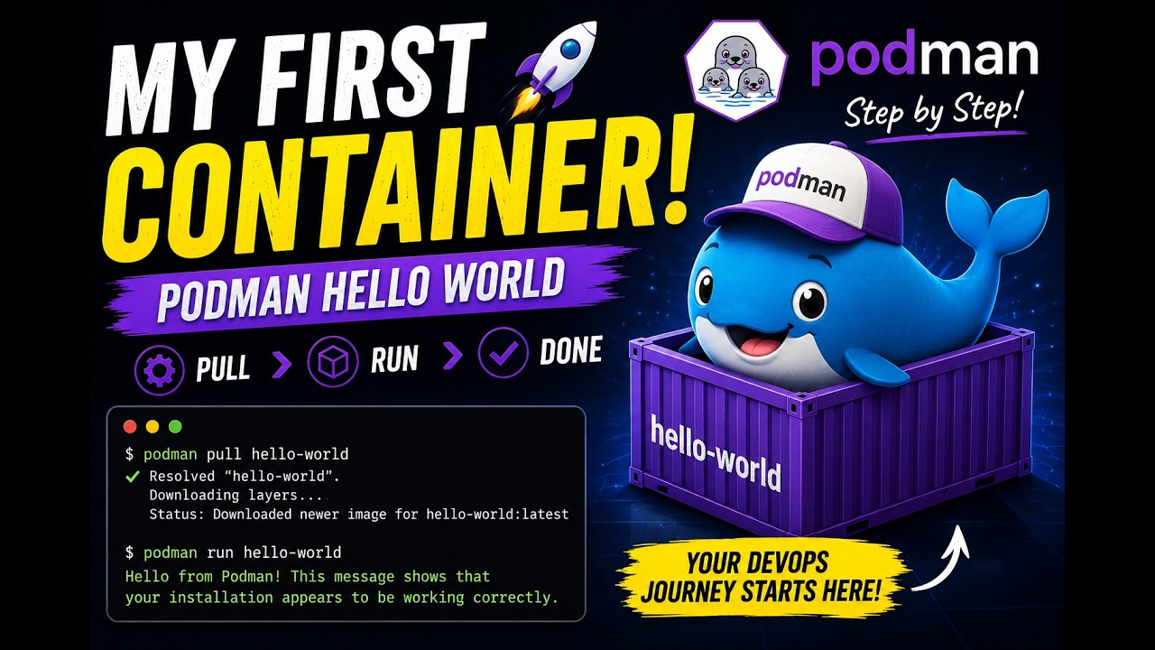 Spinning Up a Hello World Container 🐳 Using Podman Step by Step