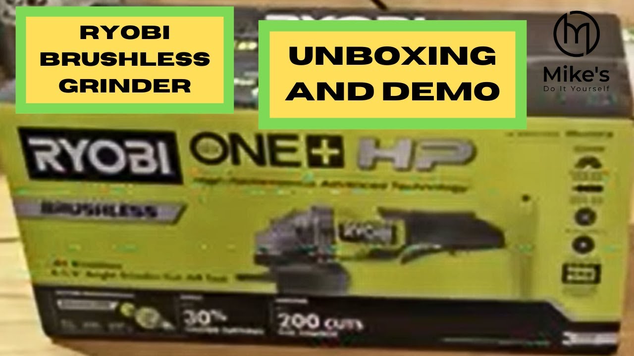 Rozpakowanie i demonstracja szlifierki kątowej Ryobi 18V One + Brushless
