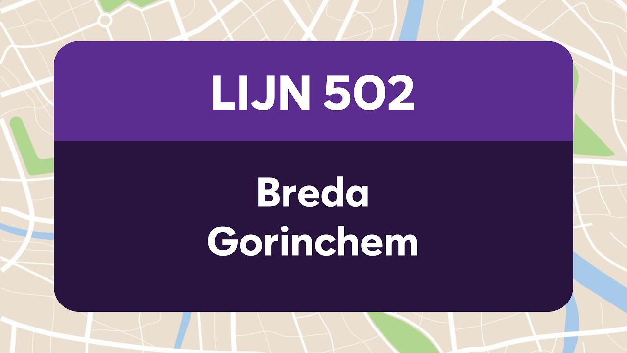 Lijn 502 Breda - Gorinchem
