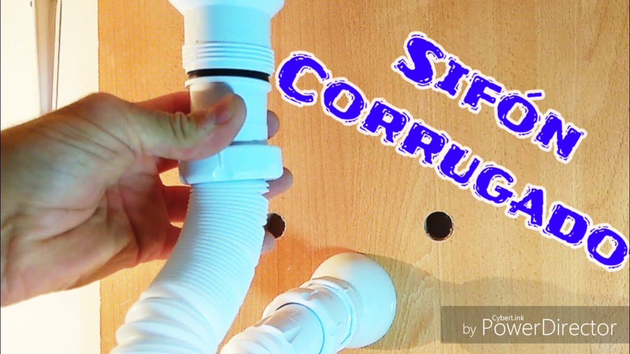 Cómo COLOCAR BIEN un SIFÓN FLEXIBLE. #sifones #desagüe #atasco #desatascar #pvc