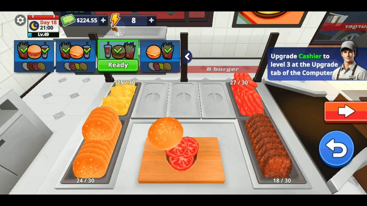 Menu baru Restoran Kita Burger Simulator The Game 