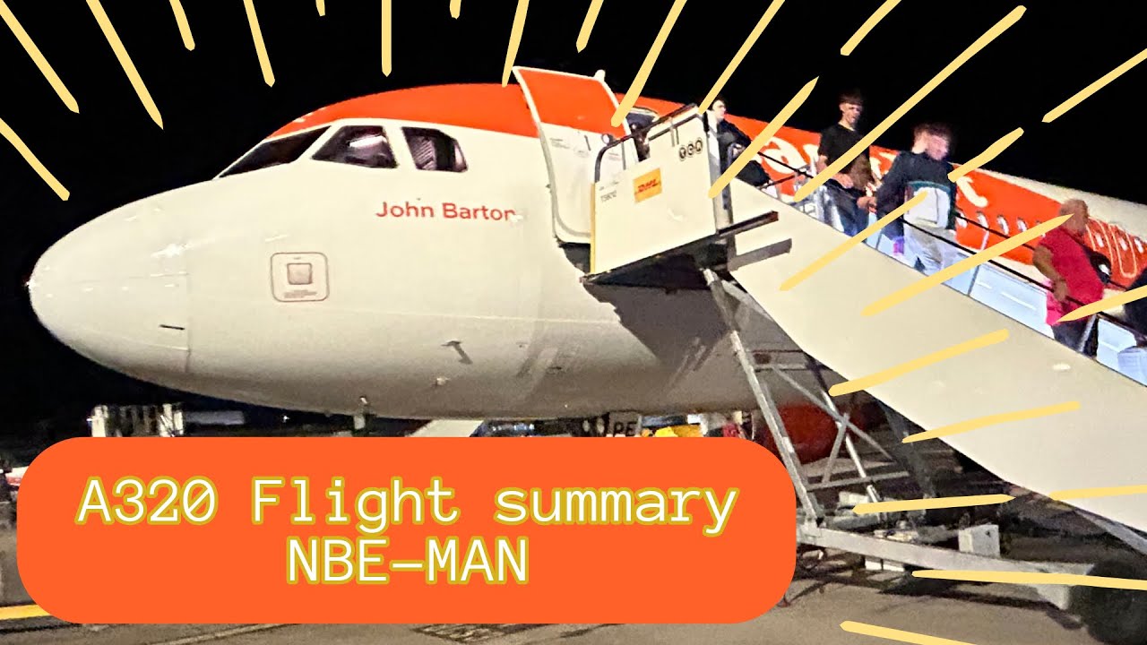 A320 Night Flight to MAN