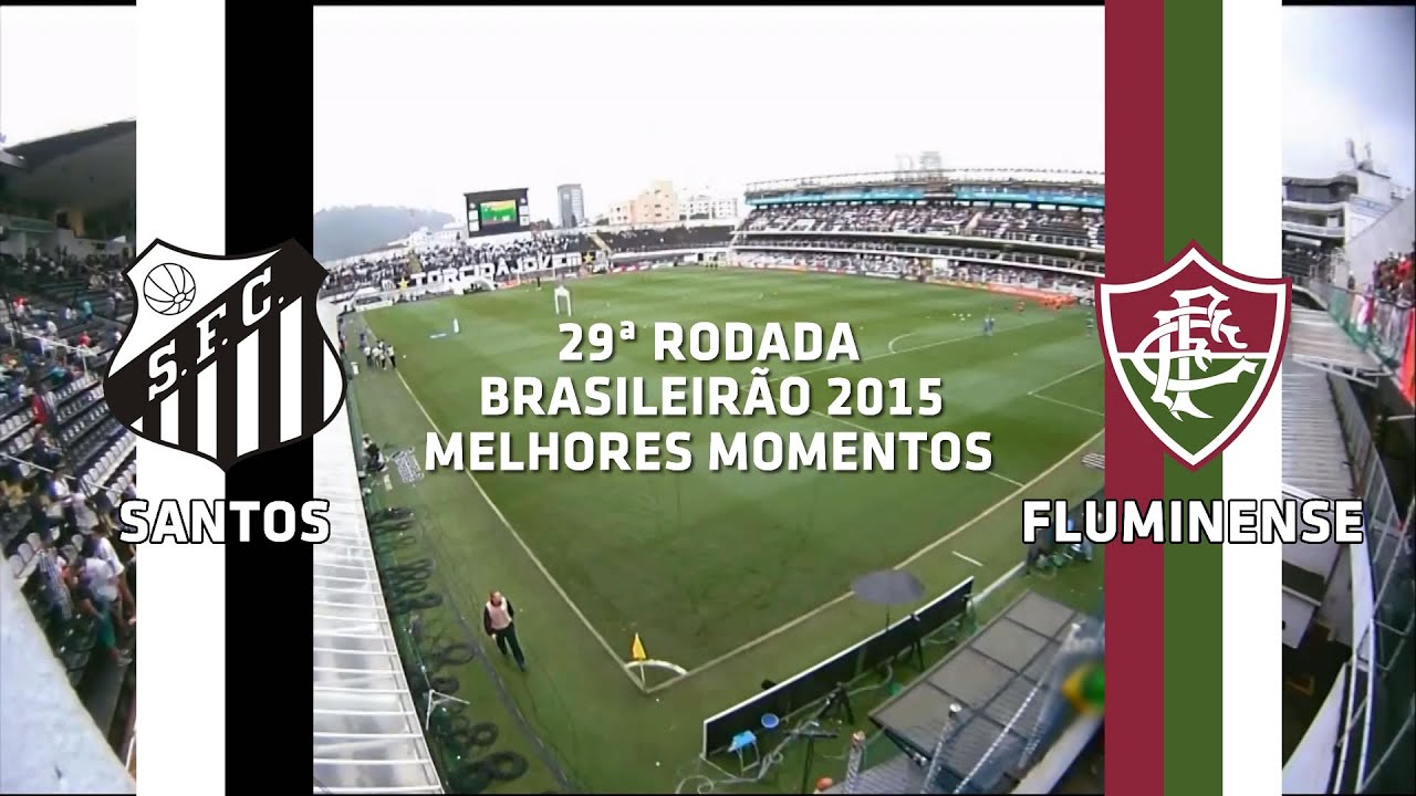 Melhores Momentos - Santos 3 x 1 Fluminense - Brasileirão - 04/10/2015