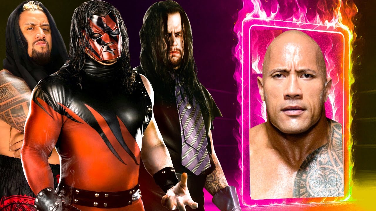 Kane Undertaker Solo Sikoa Vs Team Rock WWE 2K25 #56