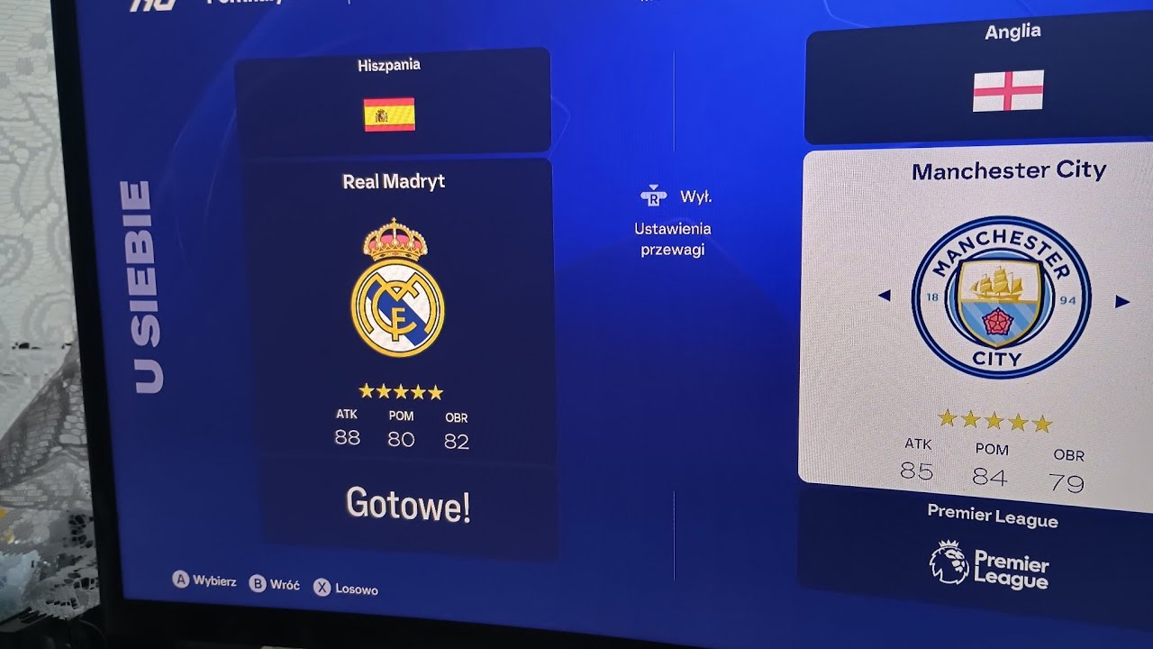 Ea fc25 Kariera MEN AK S1 mecz Ligi mistrzów 1 półfinał z Manchester City 