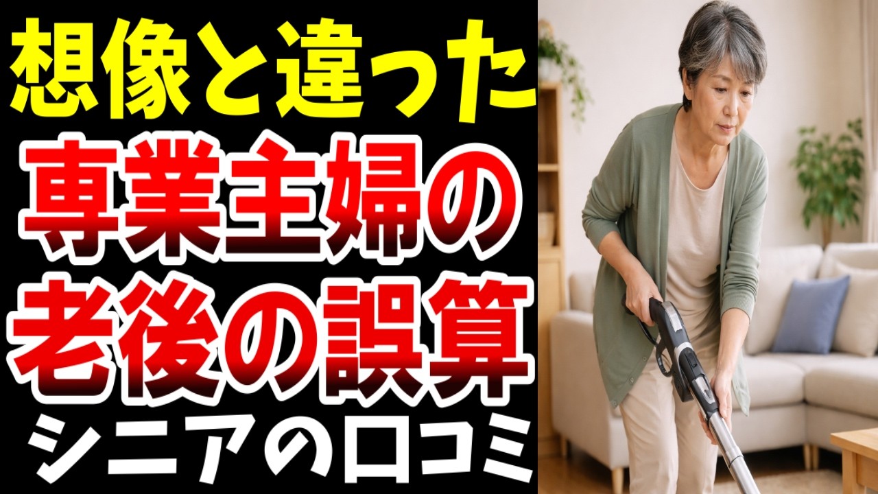 【老後の現実】想像と違った、専業主婦の老後の誤算&hellip;シニアの口コミ紹介します