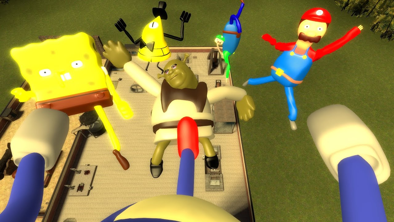 SPARTAN KICKING NEW ALL 3D SANIC CLONES MEMES in Garry's Mod!