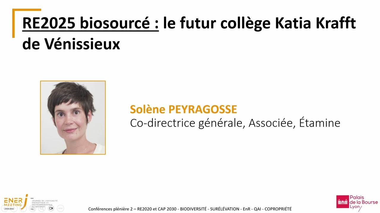 RE2025 biosourcé : le futur collège Katia Krafft de Vénissieux