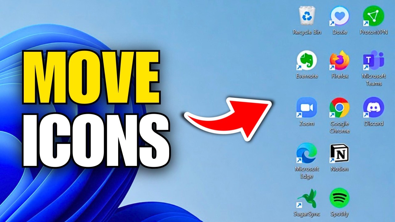 How To Move Desktop Icons From Left To Right