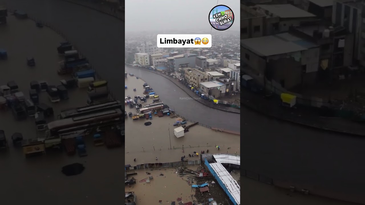 Live Visual of Limbayat!😱💔 #kemchhosurat #rain #surat